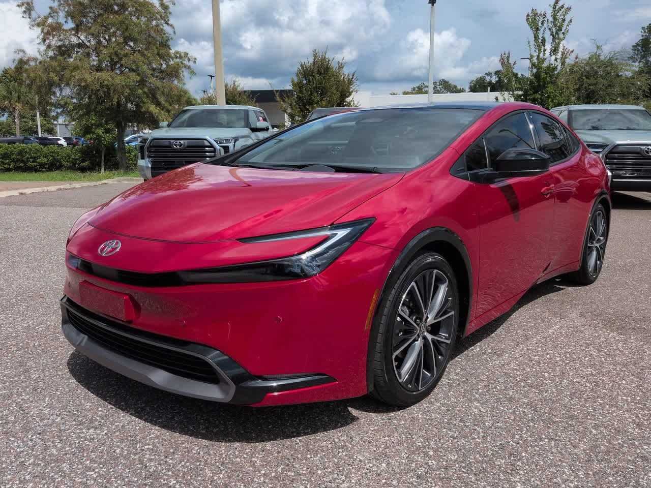 Certified Used 2024 Supersonic Red Toyota XLE image 2