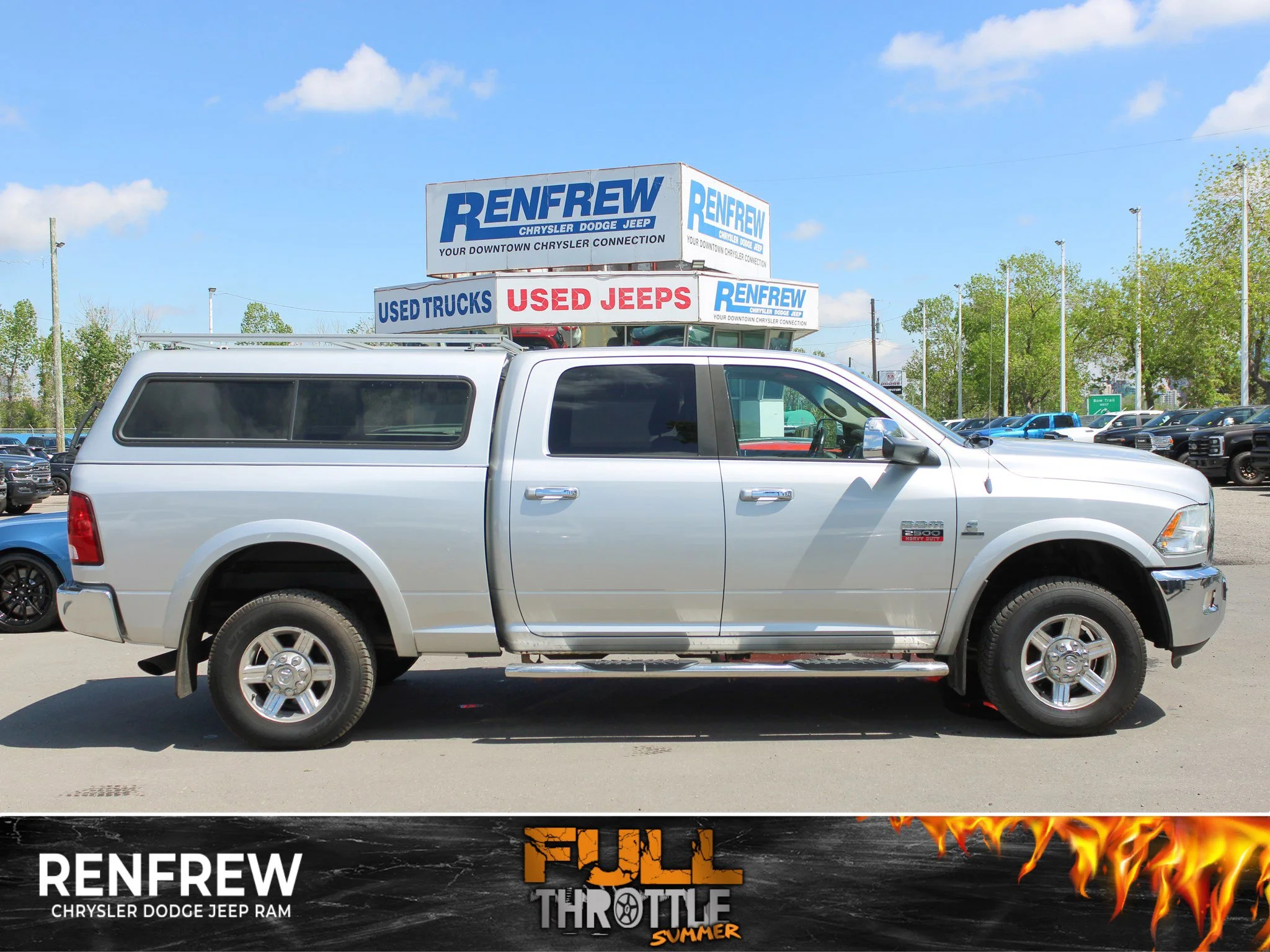 Used 2012 Silver RAM Laramie * Mechanic Special | Cummins | Heated Leather Seats | Canopy | Navigation image 1