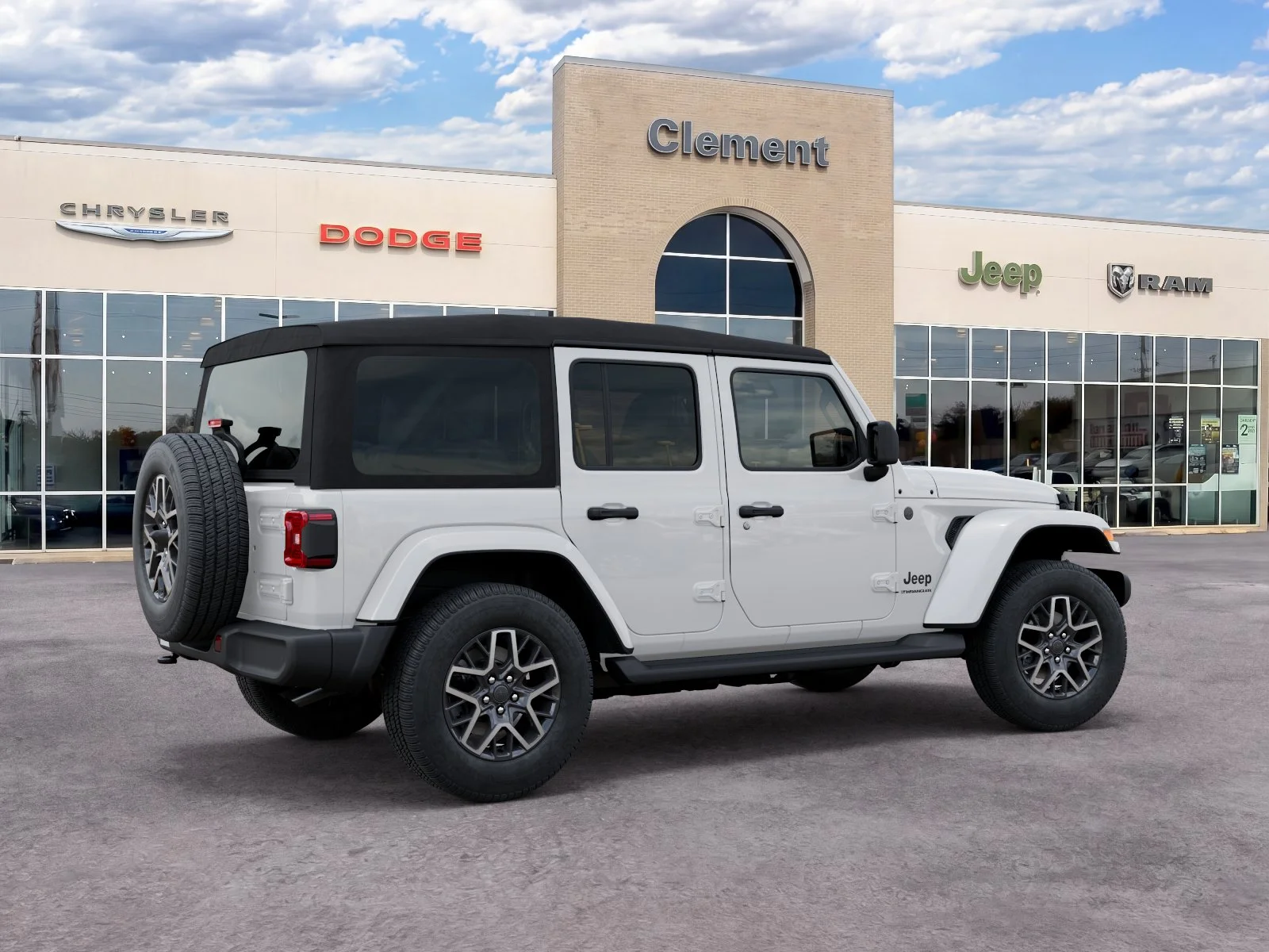 New 2026 Bright White Clear-Coat Exterior Paint Jeep Sahara image 33