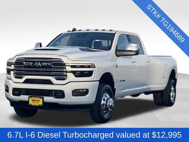 New 2026 Bright White Clear-Coat Exterior Paint RAM Laramie image 3