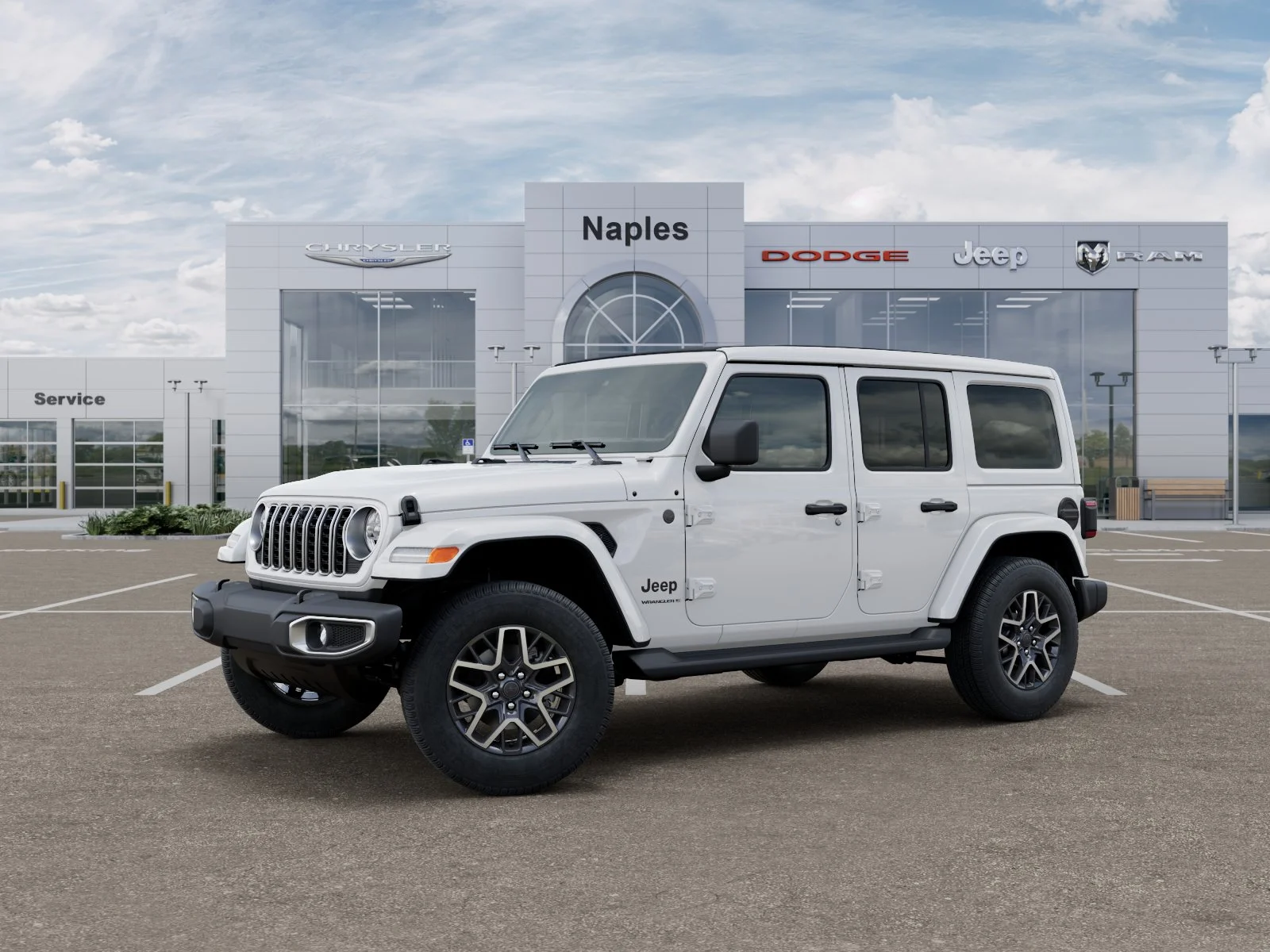 New 2026 Bright White Clear-Coat Exterior Paint Jeep Sahara image 28
