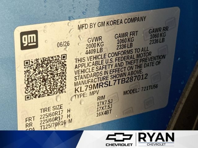 New 2026 Marina Blue Metallic Chevrolet LT image 30