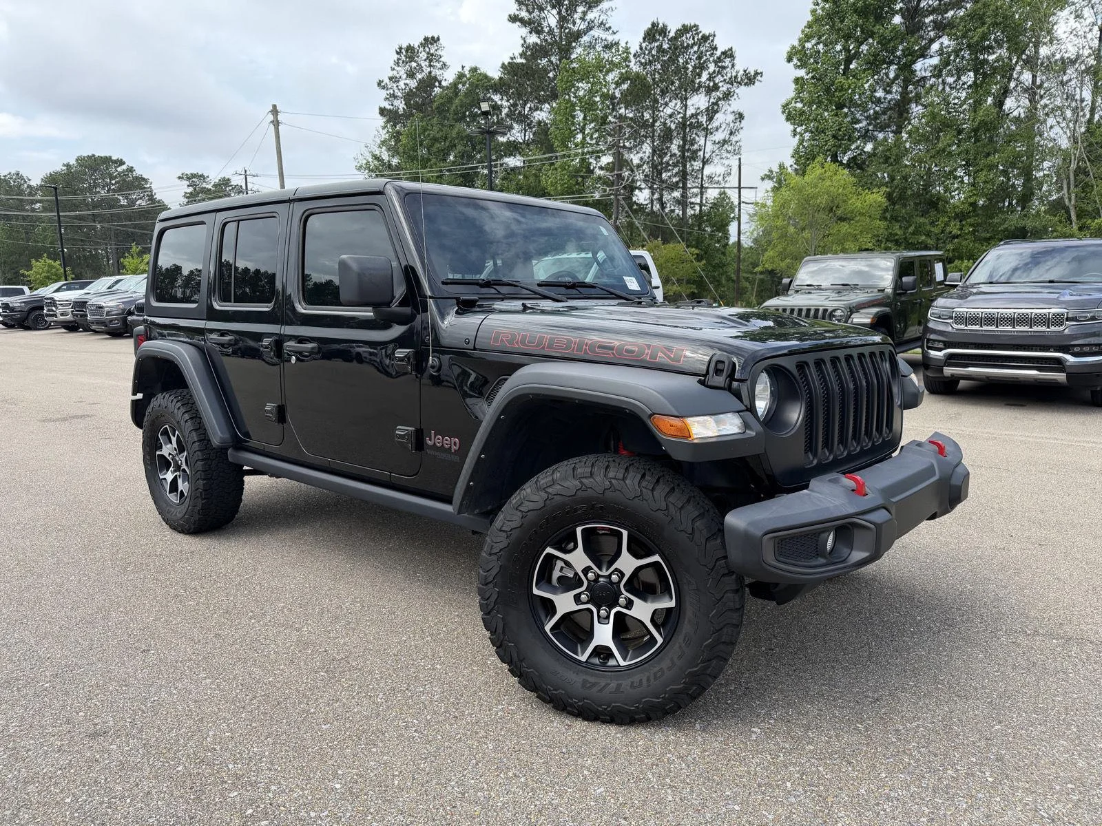 Used 2022 Black Clearcoat Jeep Unlimited Rubicon image 3