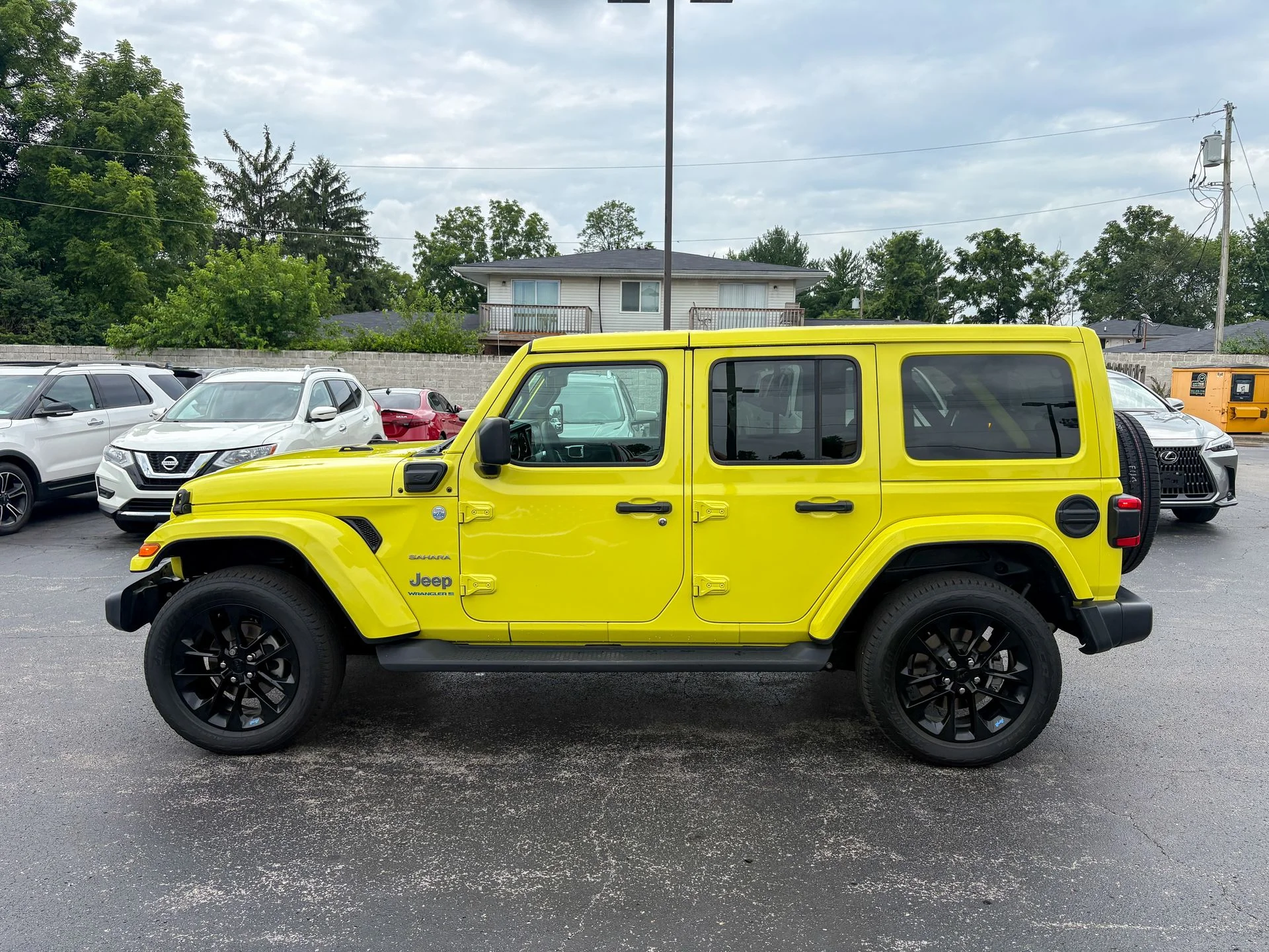 Used 2023 Yellow Jeep Sahara 4xe image 9