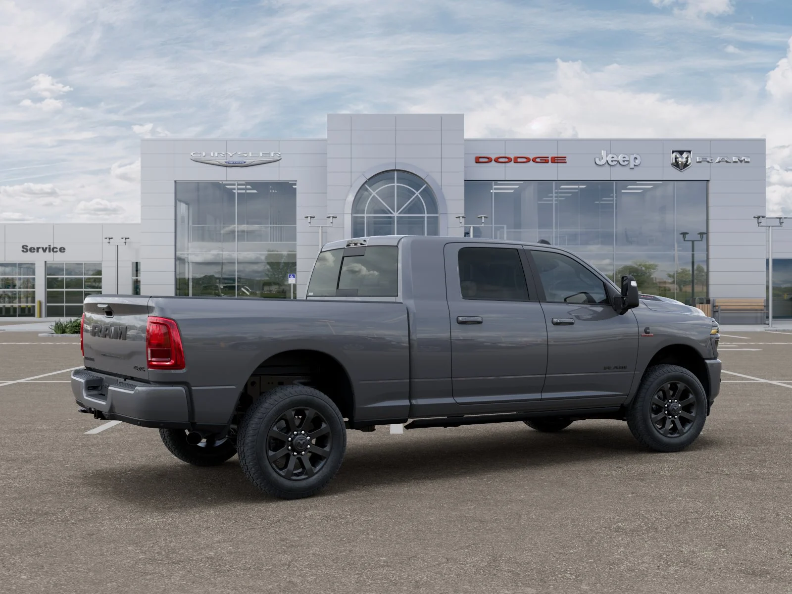 New 2026 Ceramic Gray Clear-Coat Exterior Paint RAM Laramie image 32