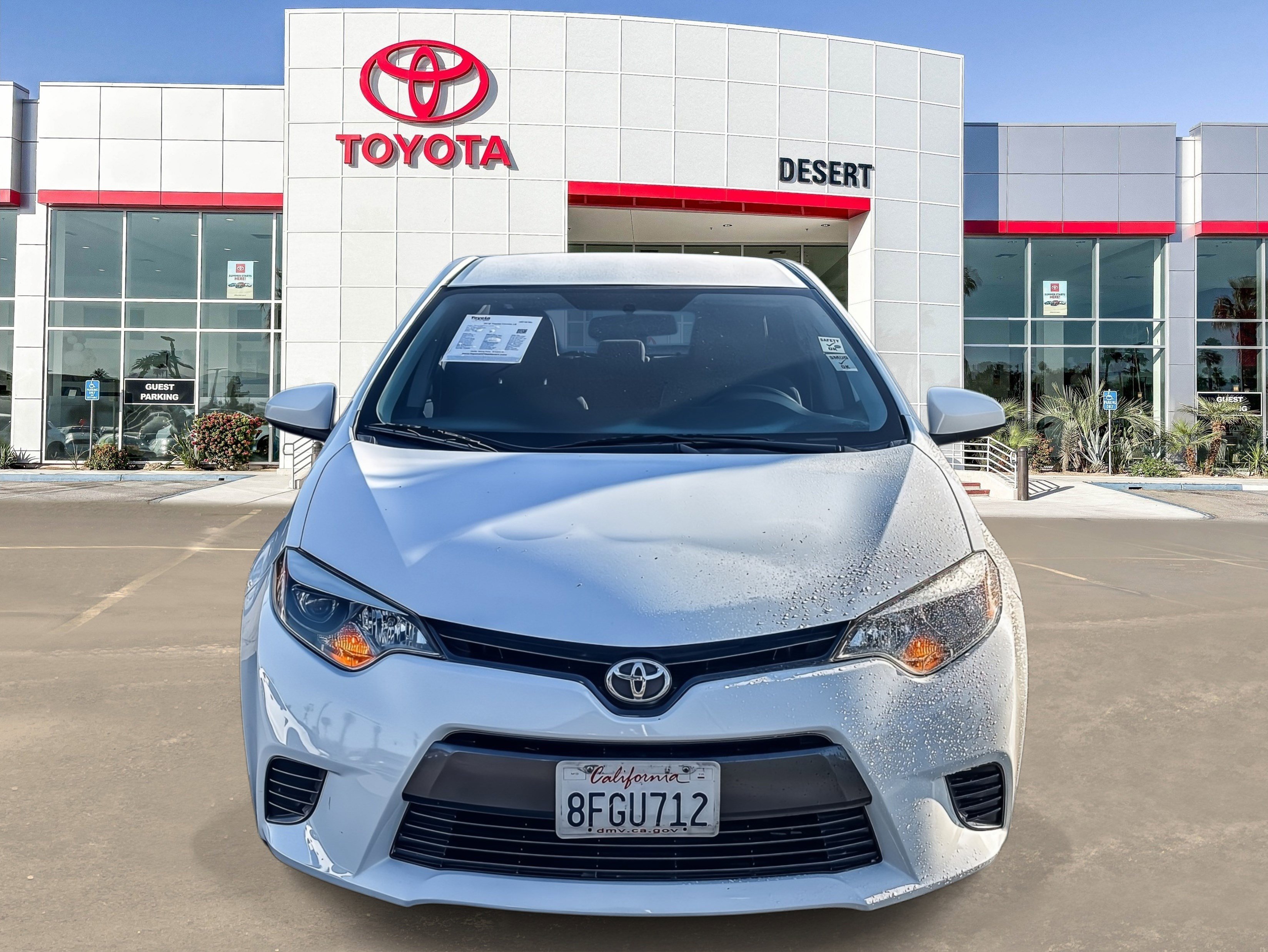 Used 2016 Toyota Corolla LE with VIN 5YFBURHE9GP530307 for sale in Cathedral City, CA