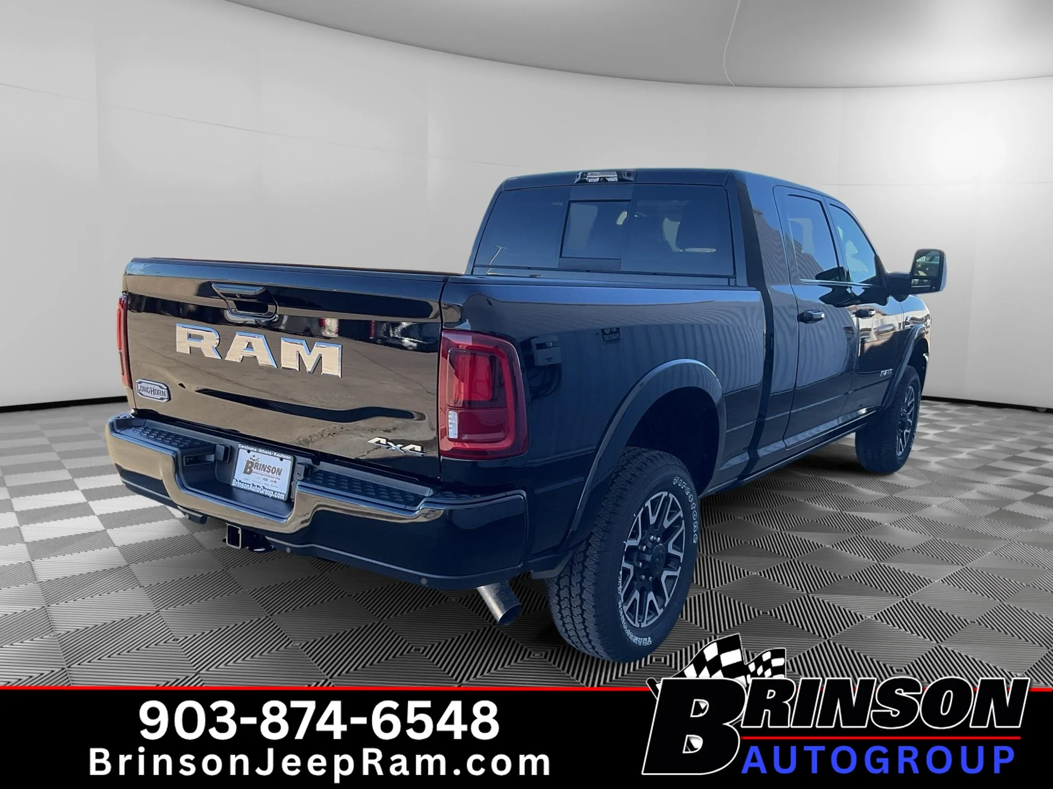 New 2027 Diamond Black Crystal Pearl-Coat Exterior Paint RAM Longhorn image 5