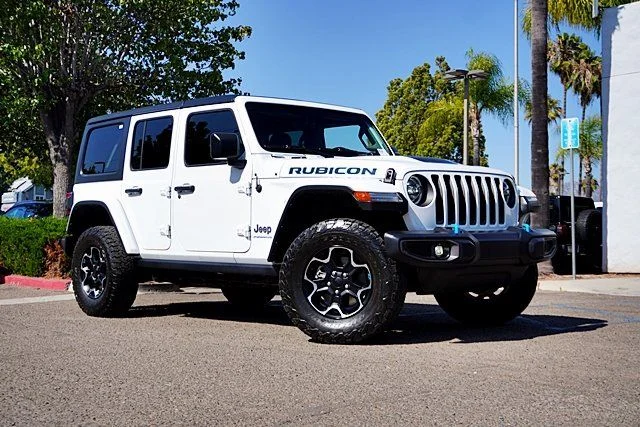 Used 2023 White Jeep Rubicon 4xe image 1