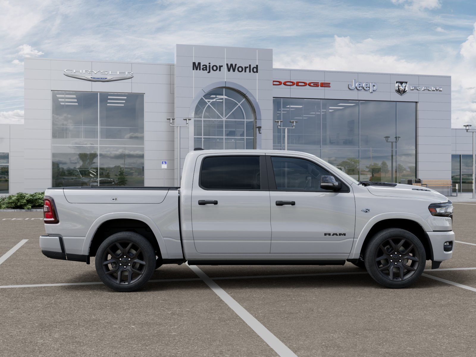New 2026 Bright White Clear-Coat Exterior Paint RAM LARAMIE image 21