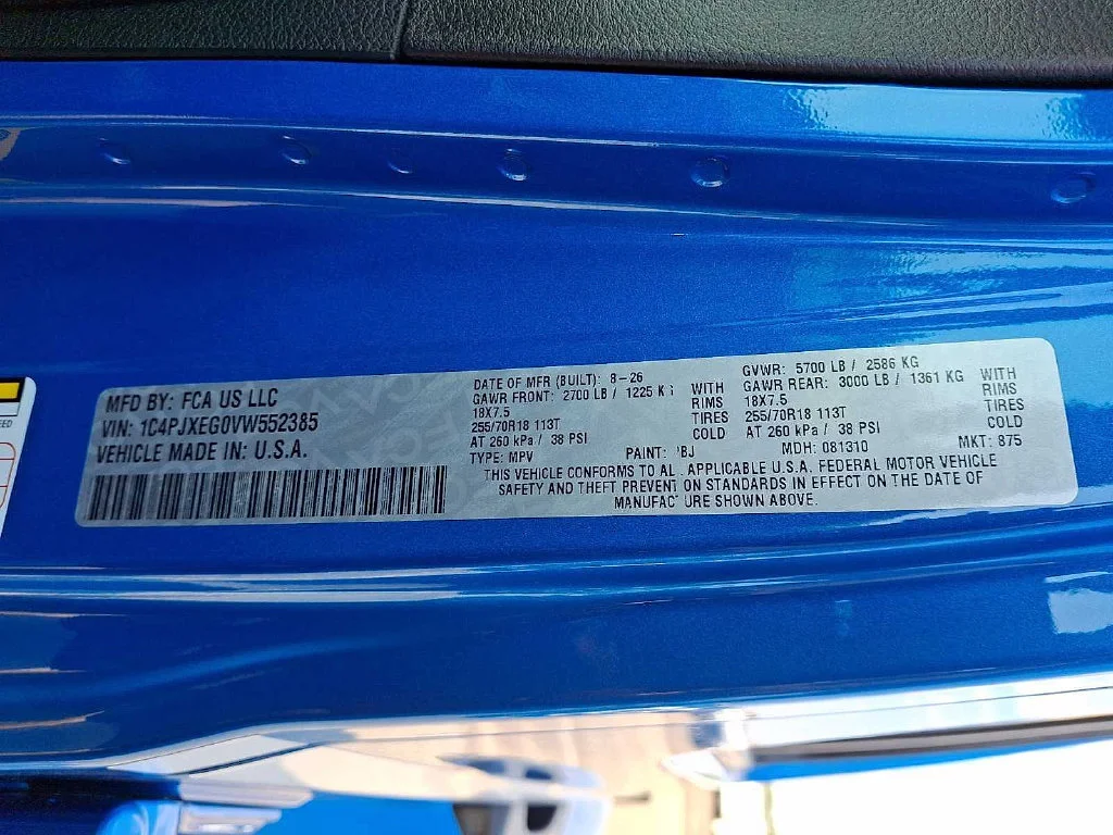 New 2027 Hydro Blue Pearlcoat Jeep Sahara image 19