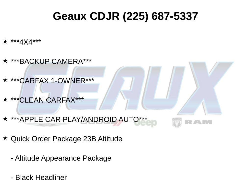 Used 2025 White Jeep Altitude image 5
