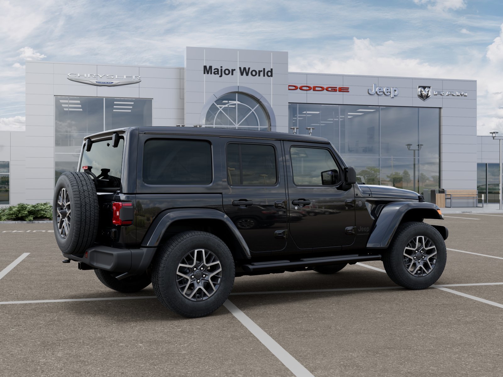 New 2026 Black Clear-Coat Exterior Paint Jeep Sahara image 4