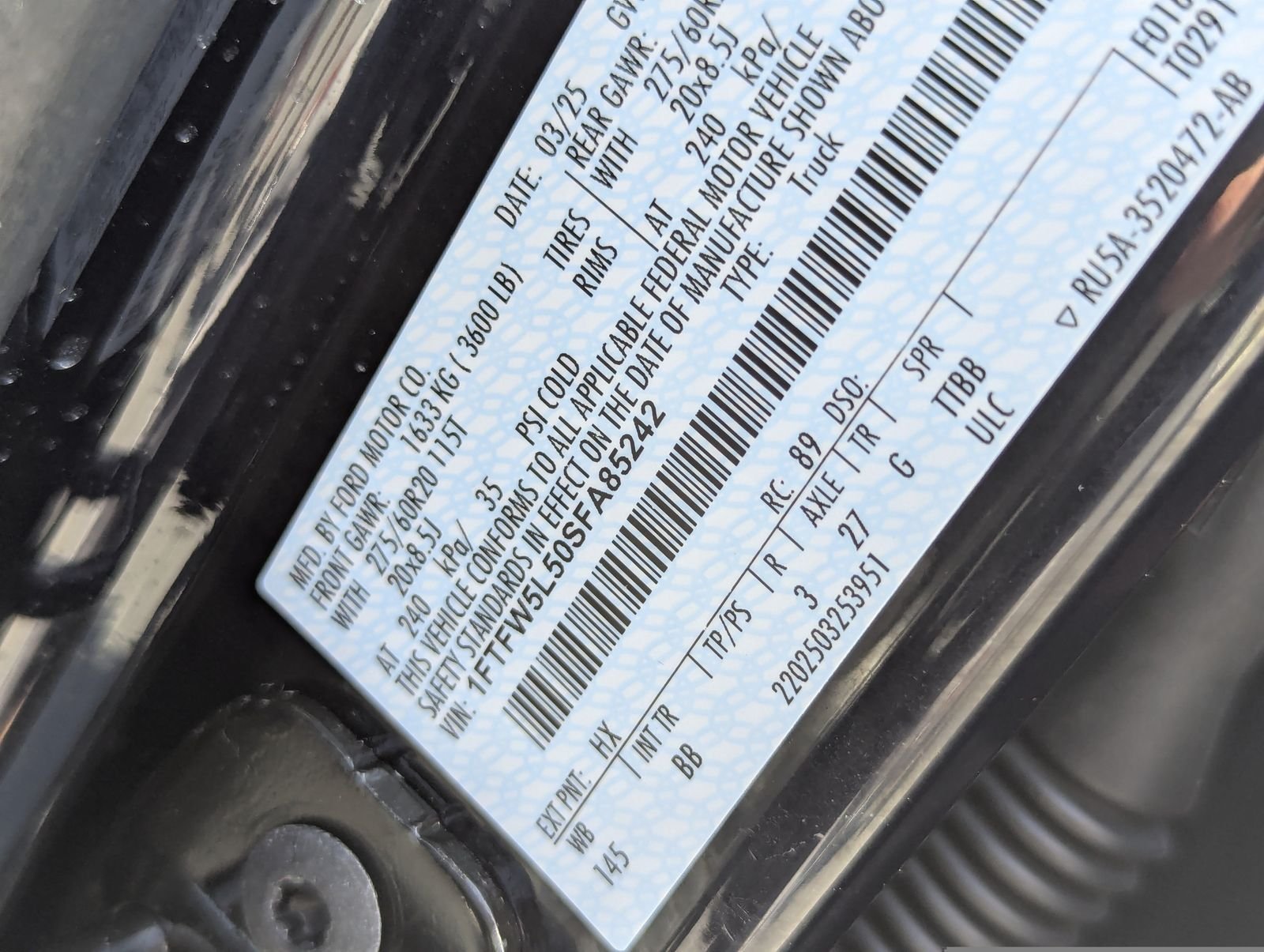 Certified Used 2025 Blue Metallic Ford Lariat image 44