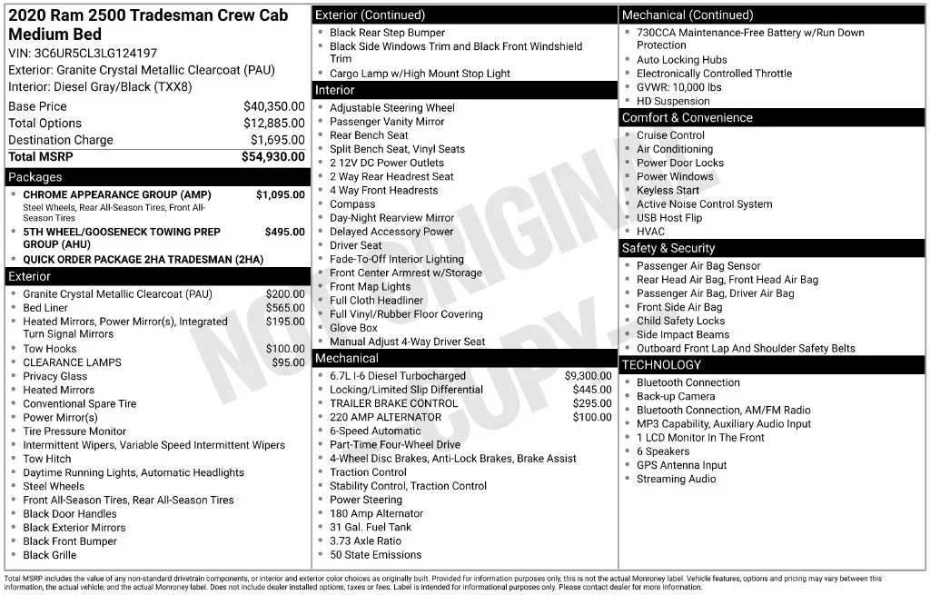 Used 2020 Crystal Metallic Ram Tradesman image 47