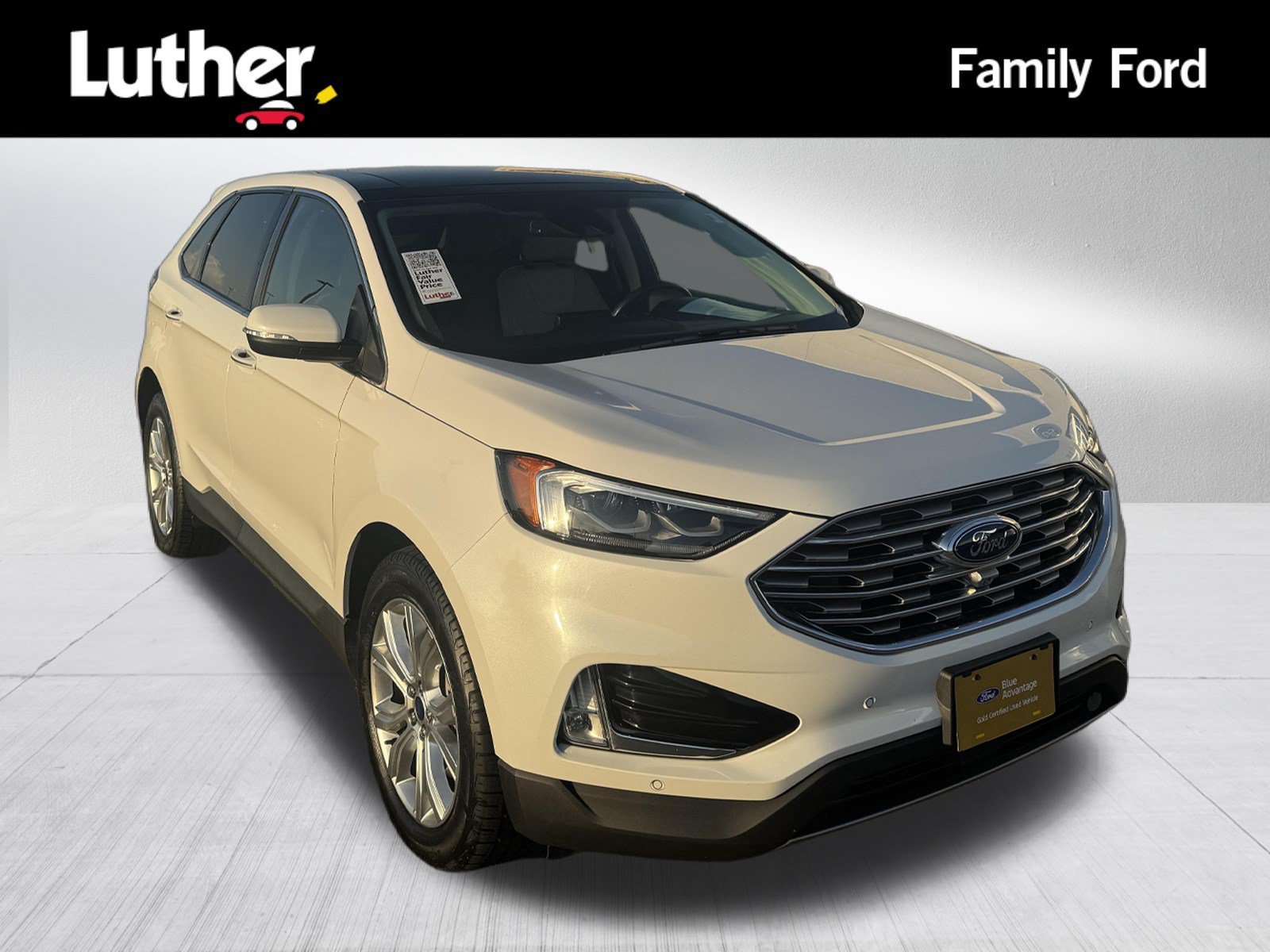 Certified Used 2022 Star White Ford Titanium image 1
