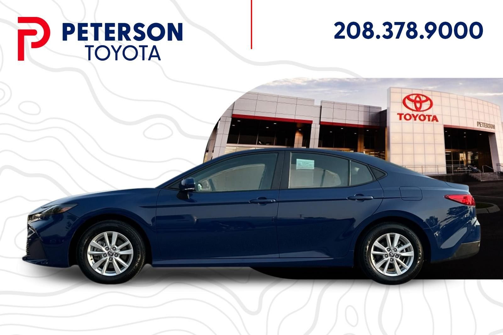 Used 2025 Blue Toyota LE image 6