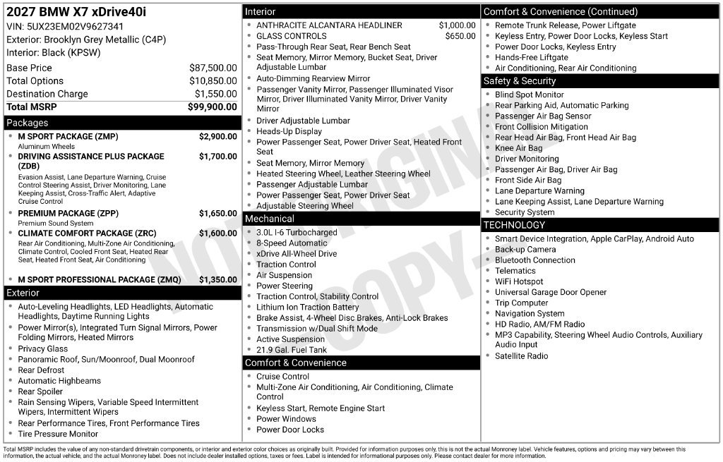 New 2027 Gray BMW xDrive40i image 4