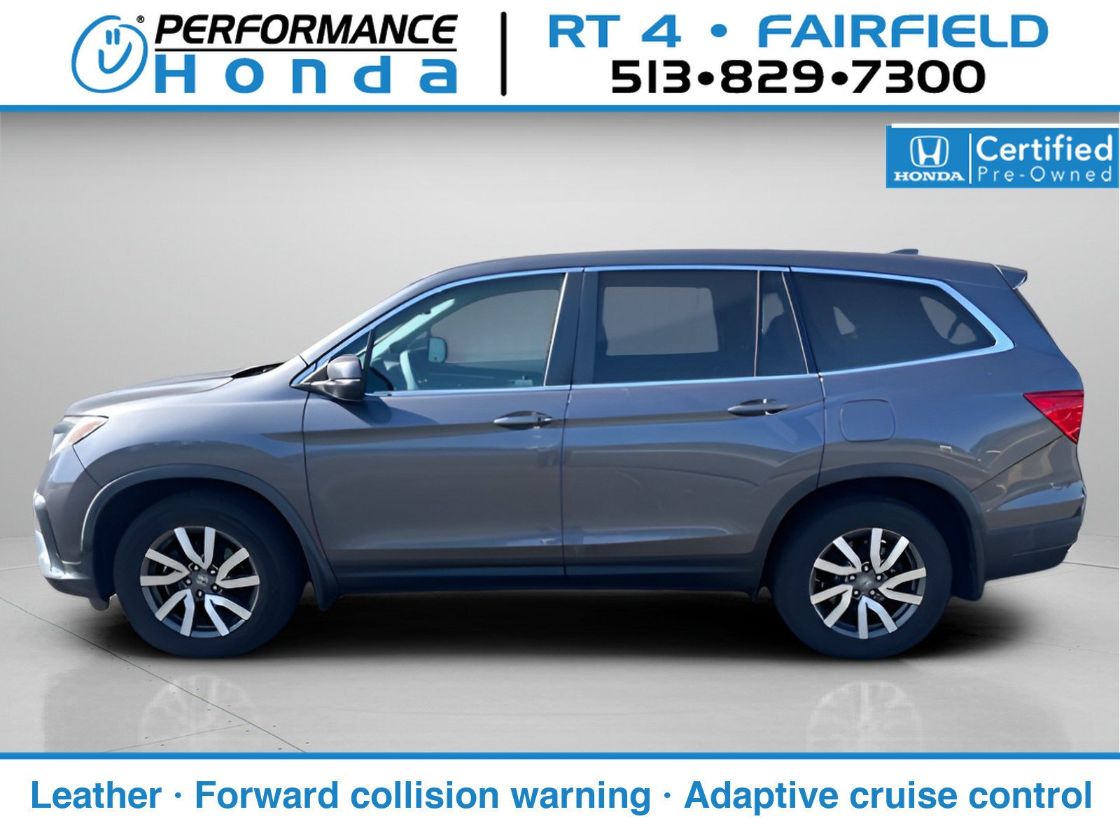 Certified Used 2019 Modern Steel Metallic Honda EX-L image 1
