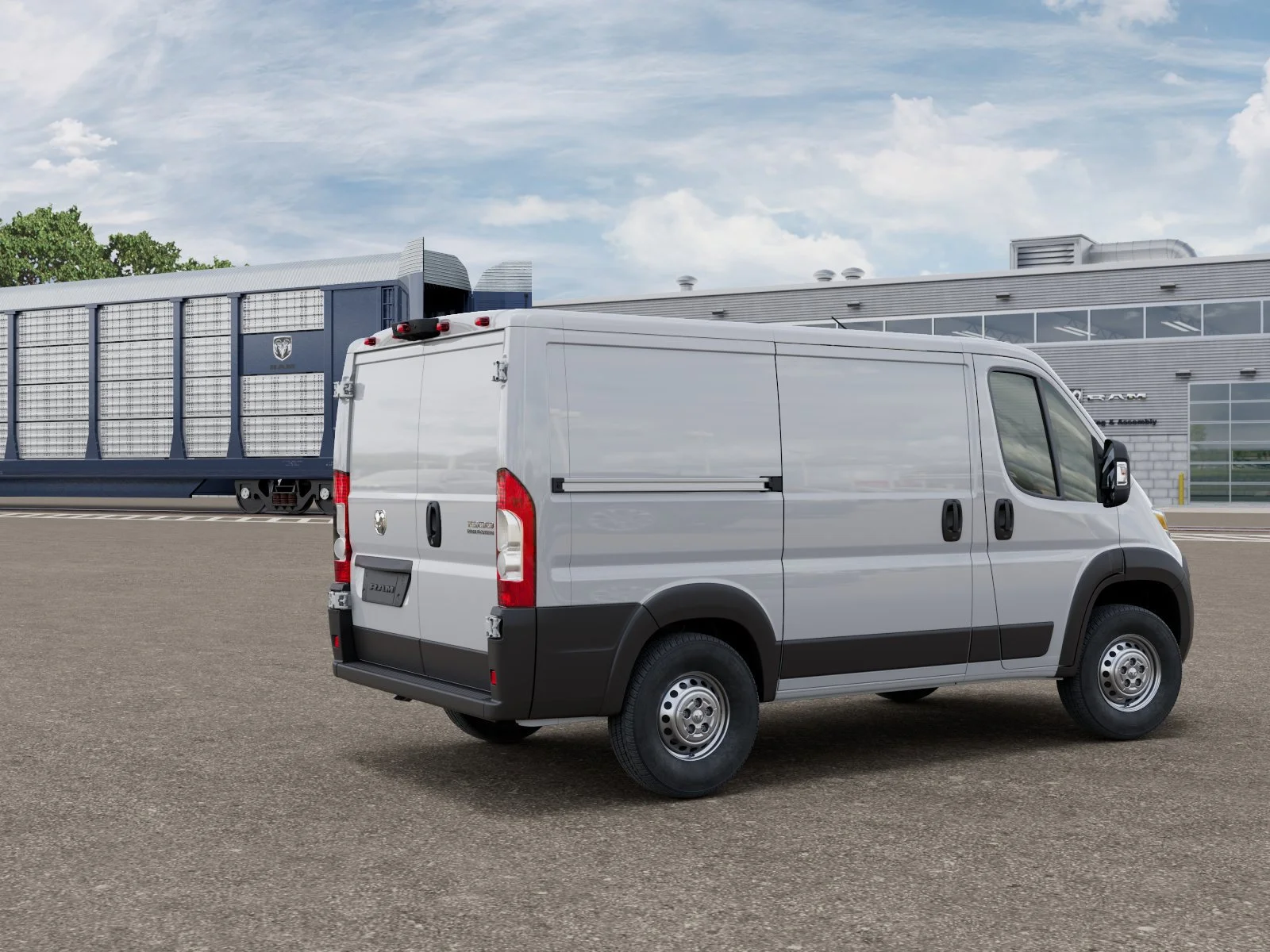New 2026 Bright White Clear-Coat Exterior Paint RAM Tradesman 1500 Low Roof 118 WB w/Pass Seat image 4