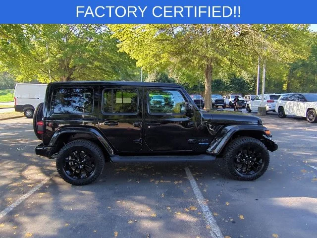 Used 2021 Black Jeep Unlimited Sahara 4xe image 6