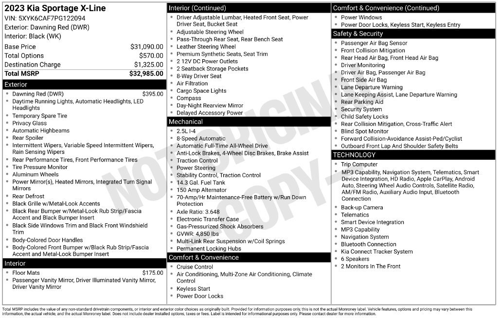 Used 2023 Red Kia X-Line image 28