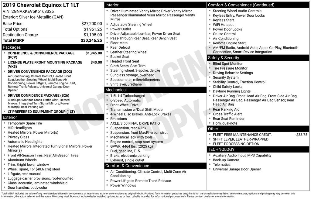 Used 2019 Silver Chevrolet LT image 11