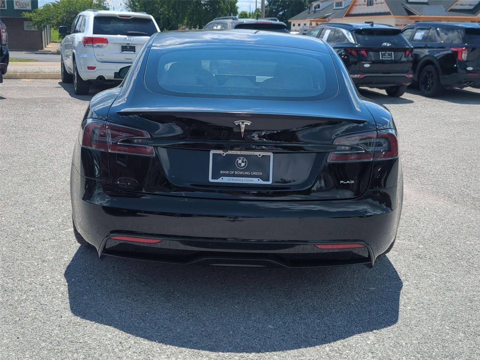Used 2021 Solid Black Tesla Plaid image 4