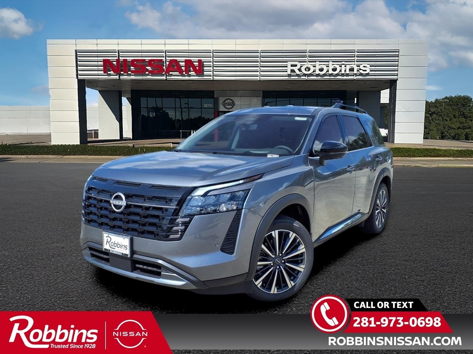 2026 Nissan Pathfinder Platinum Gray at Robbins Nissan
