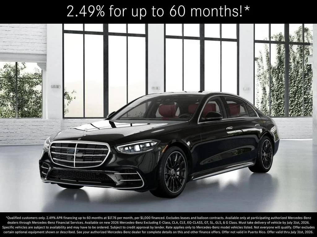 New 2026 Obsidian Black Metallic Mercedes-Benz S 580 image 82