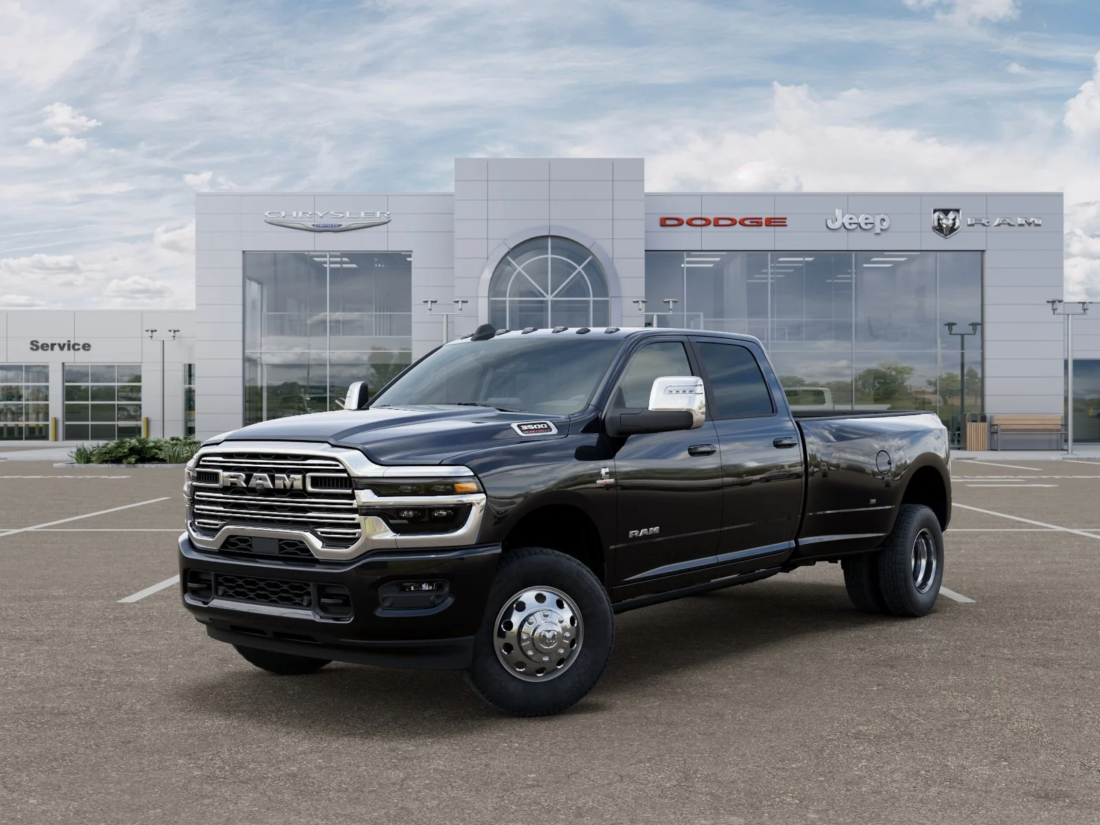 New 2026 Diamond Black Crystal Pearl-Coat Exterior Paint RAM Laramie image 28