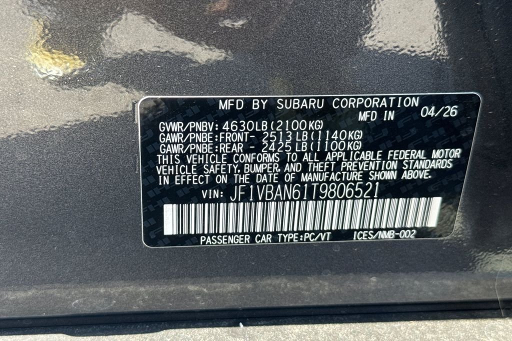 New 2026 MAGNETITE GRAY METALLIC Subaru Limited image 36