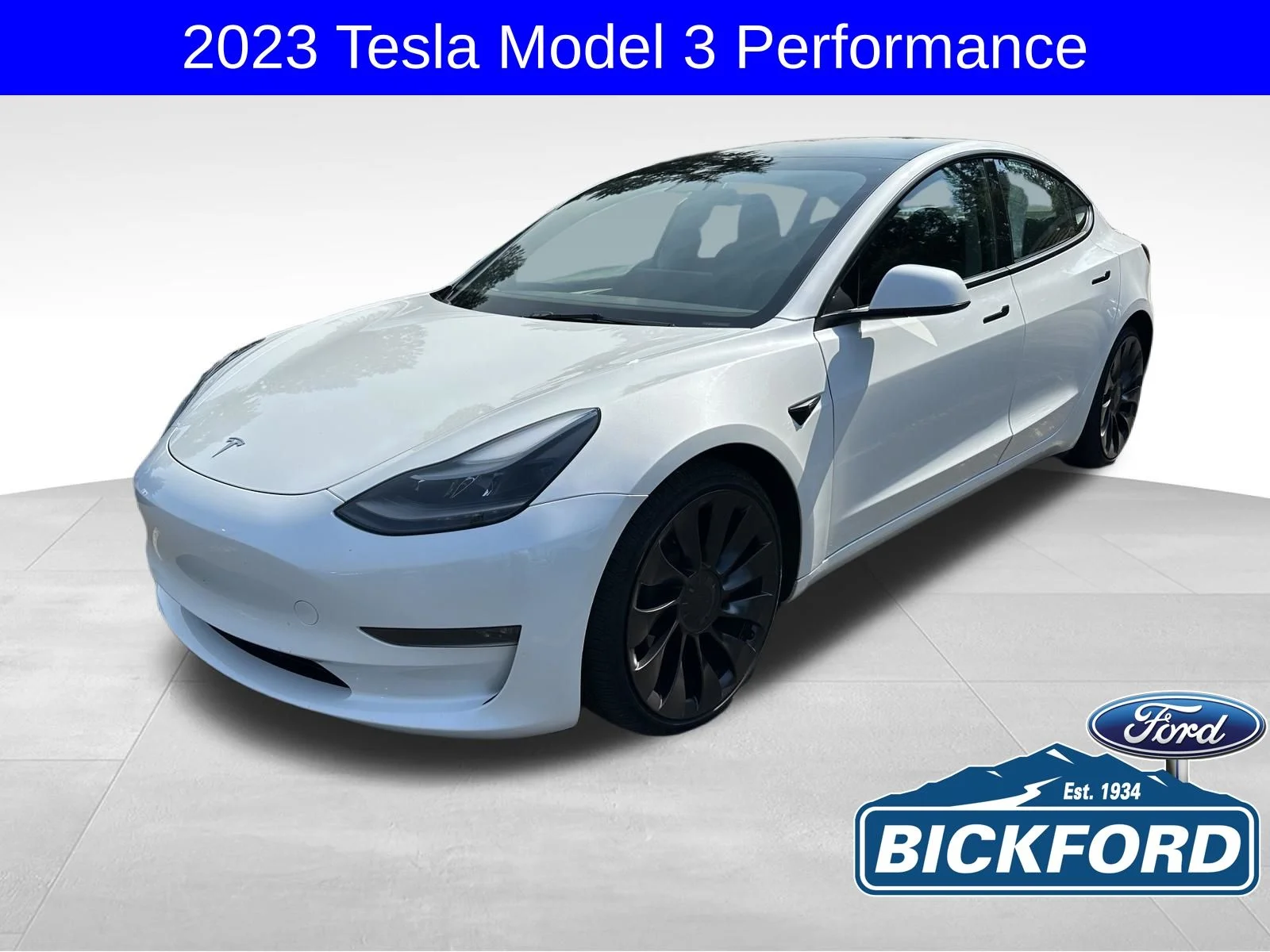 Used 2023 White Tesla Performance image 1