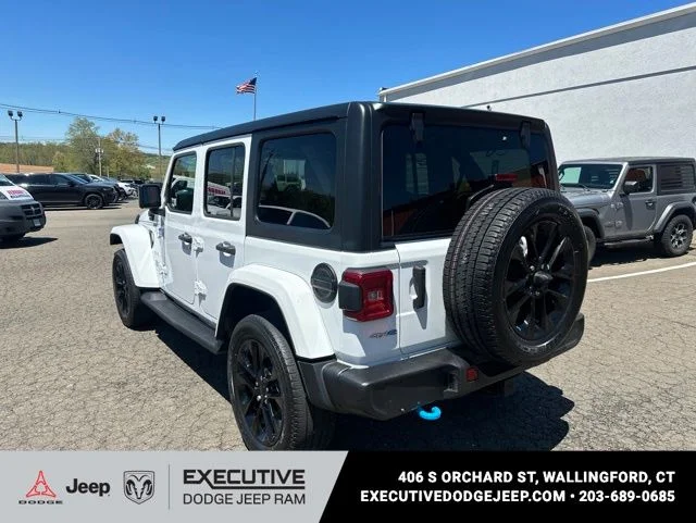 Used 2023 White Jeep Sahara 4xe image 4