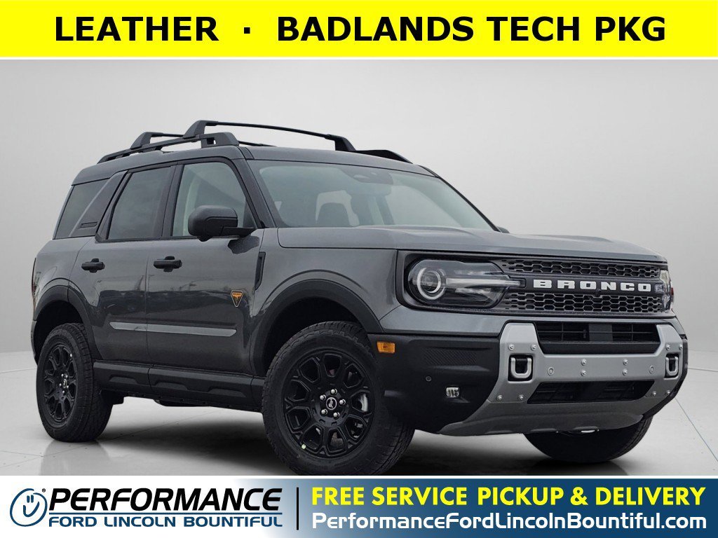 New 2026 Carbonized Gray Metallic Ford Badlands image 1