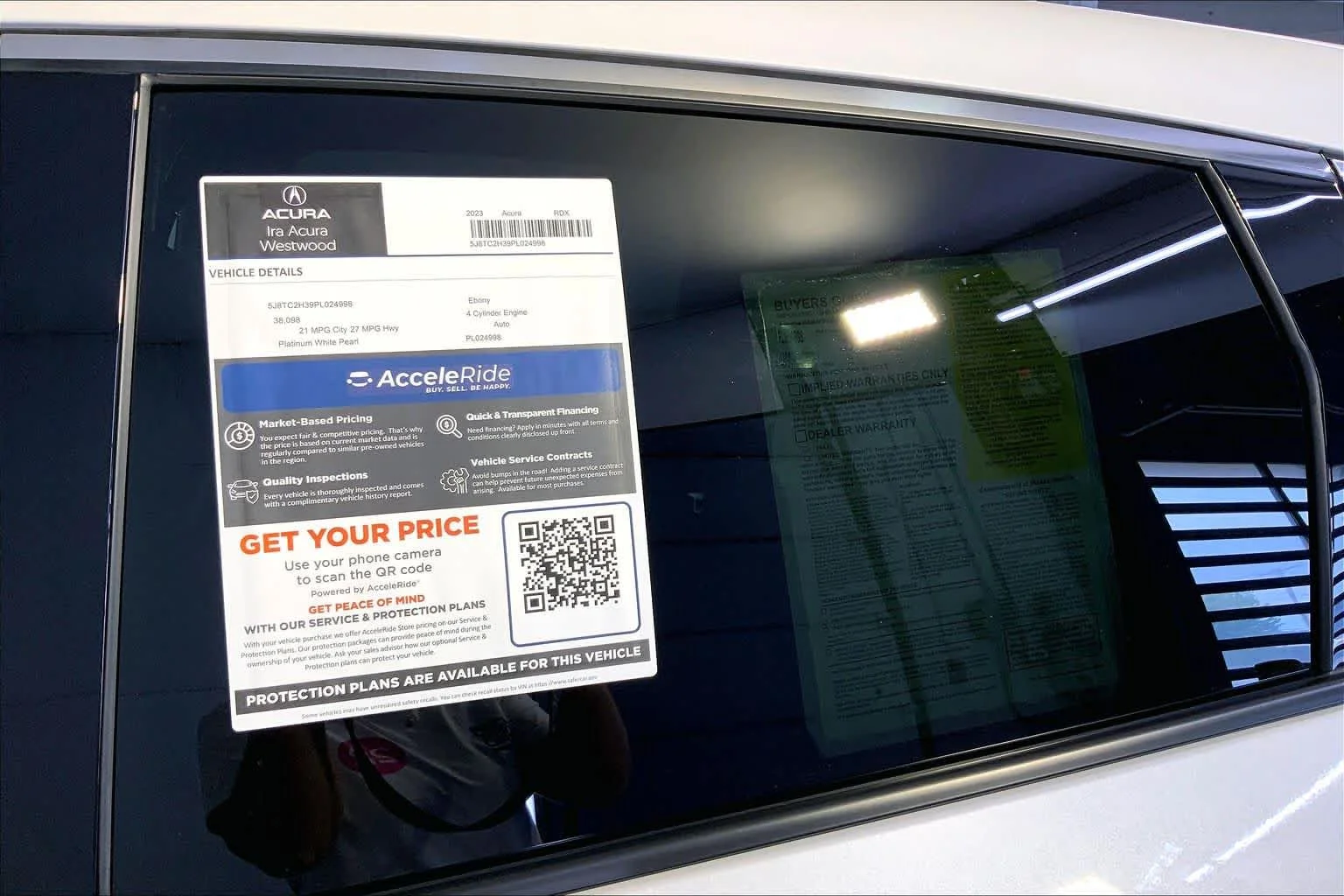 Certified Used 2023 Platinum White Pearl Acura BASE image 36