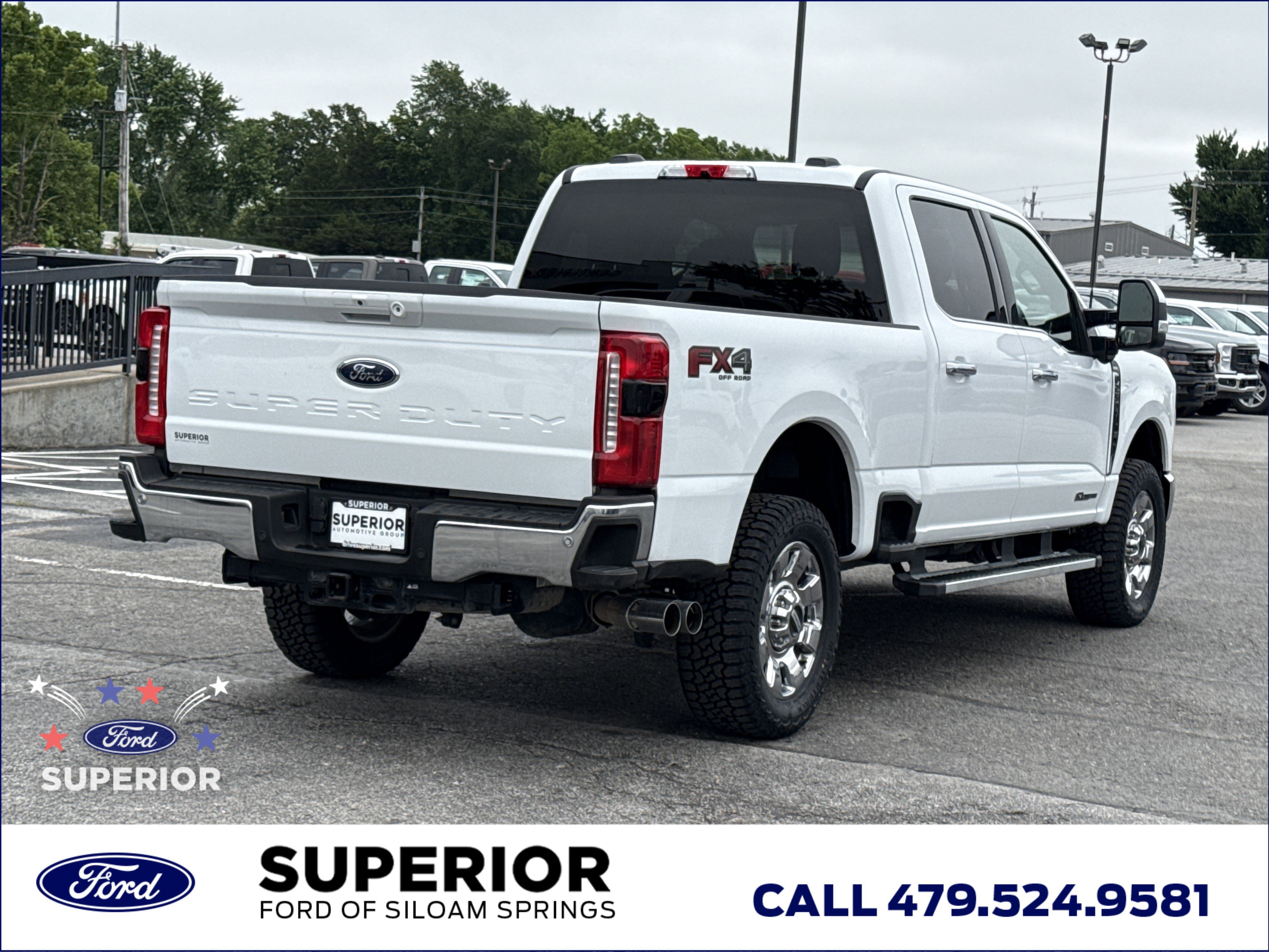 Used 2025 Star White Ford Lariat 4WD image 3