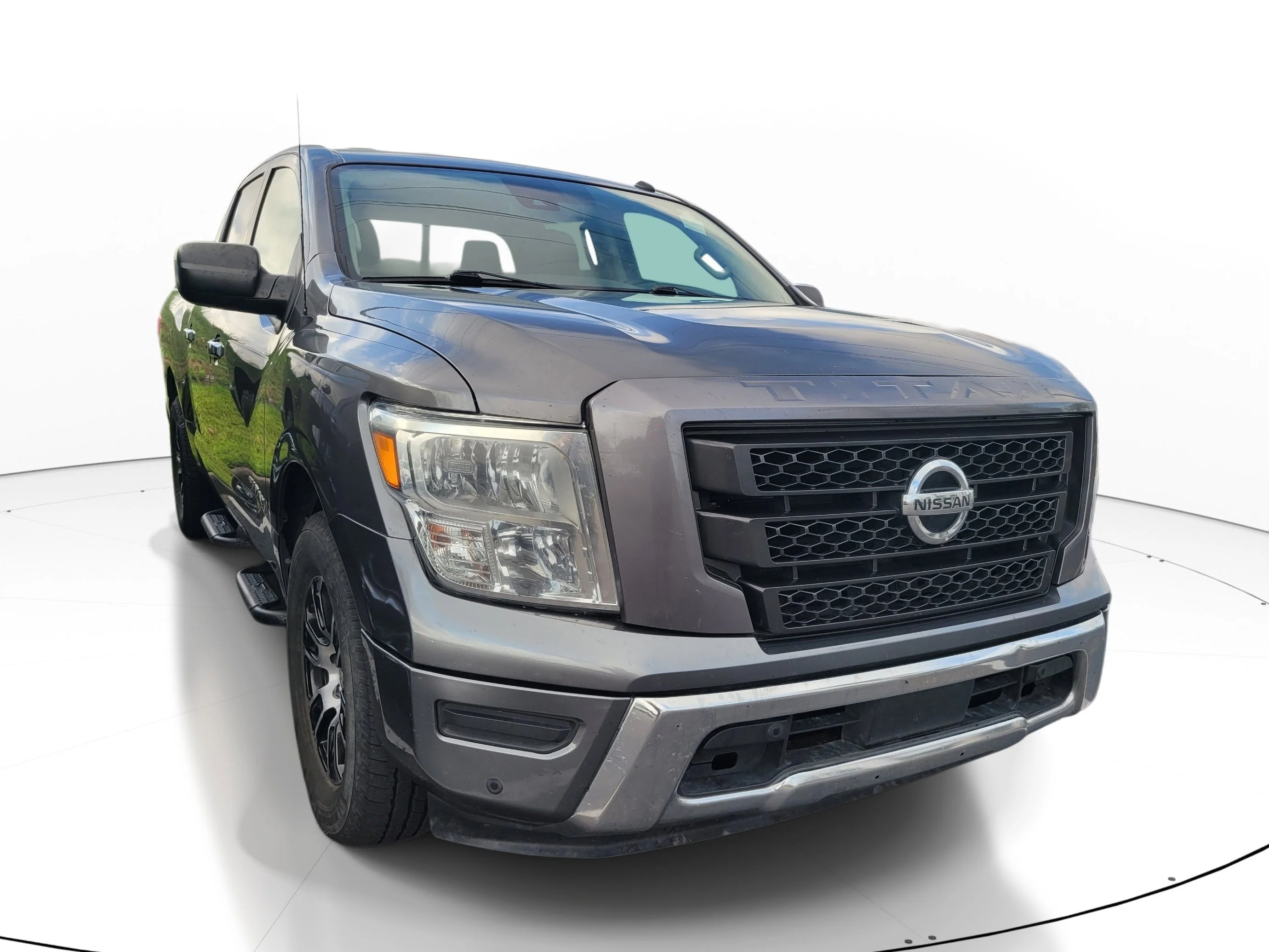 Used 2021 Gun Metallic Nissan SV image 1