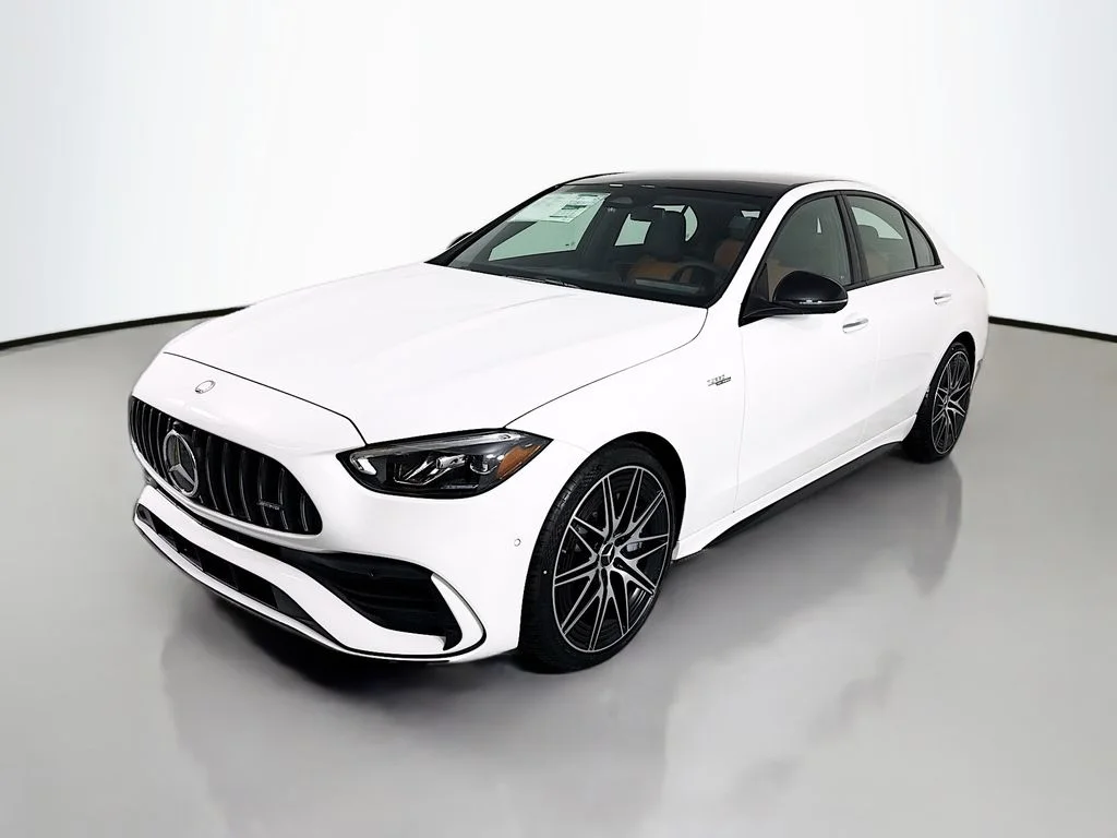 New 2026 Polar White Mercedes-Benz C 43 AMG® image 1