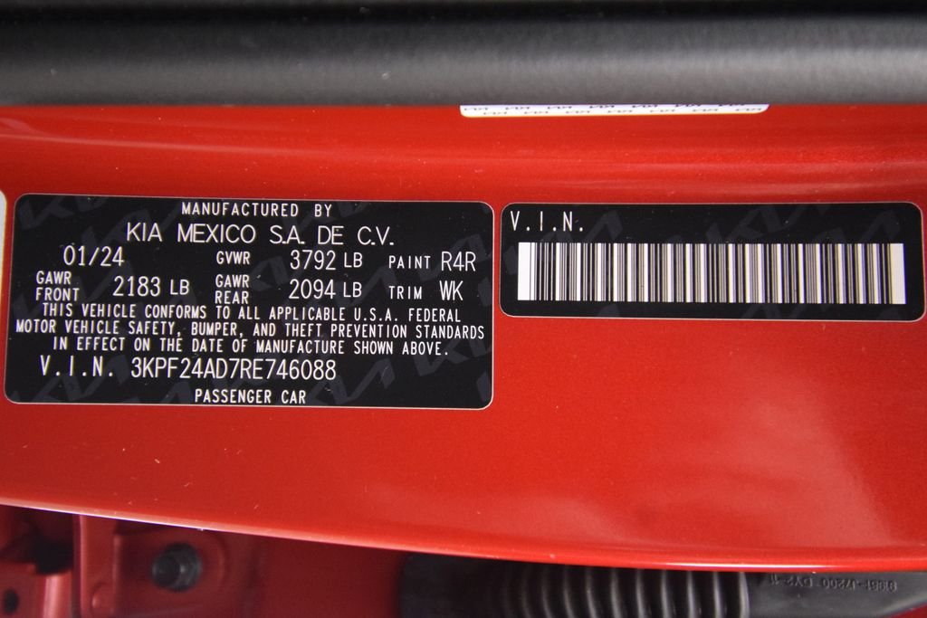 Used 2024 Currant Red Kia LXS image 21