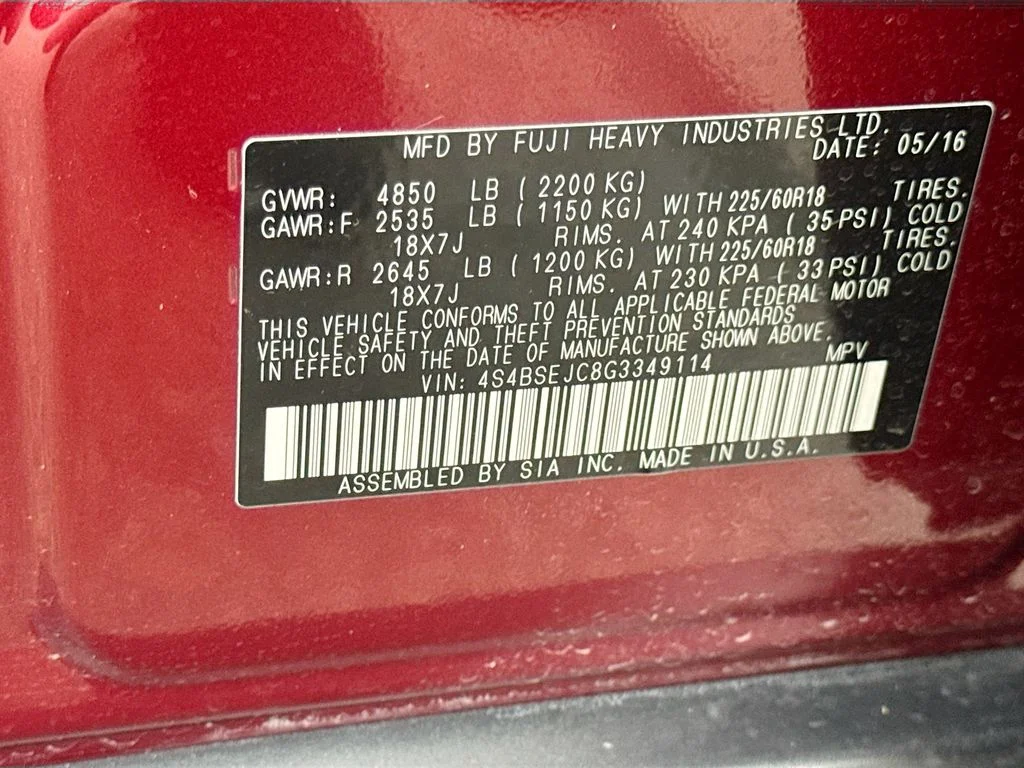Used 2016 Red Subaru 3.6R image 41