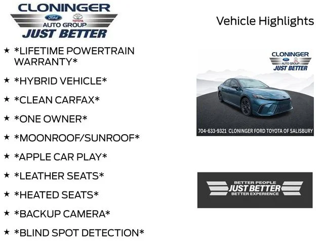 Used 2025 Black Toyota XSE image 3