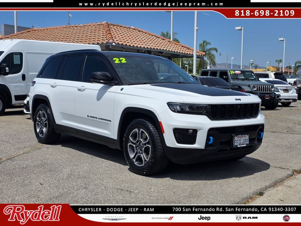 Certified Used 2022 White Jeep Trailhawk 4xe image 1
