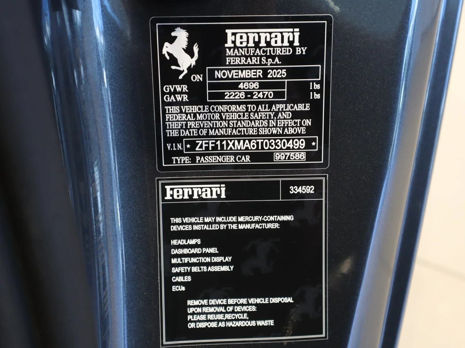 Used 2026 Grigio Silverstone Ferrari Spider image 23