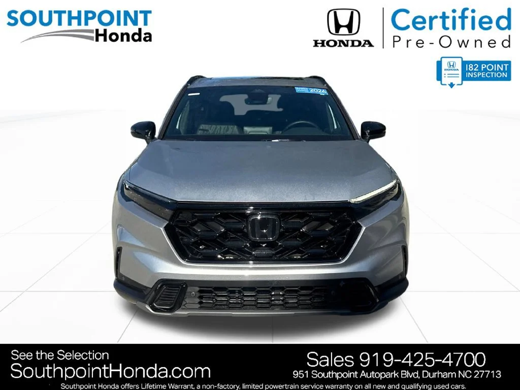 Certified Used 2026 Solar Silver Metallic Honda 2WD Sport-L Hybrid image 38