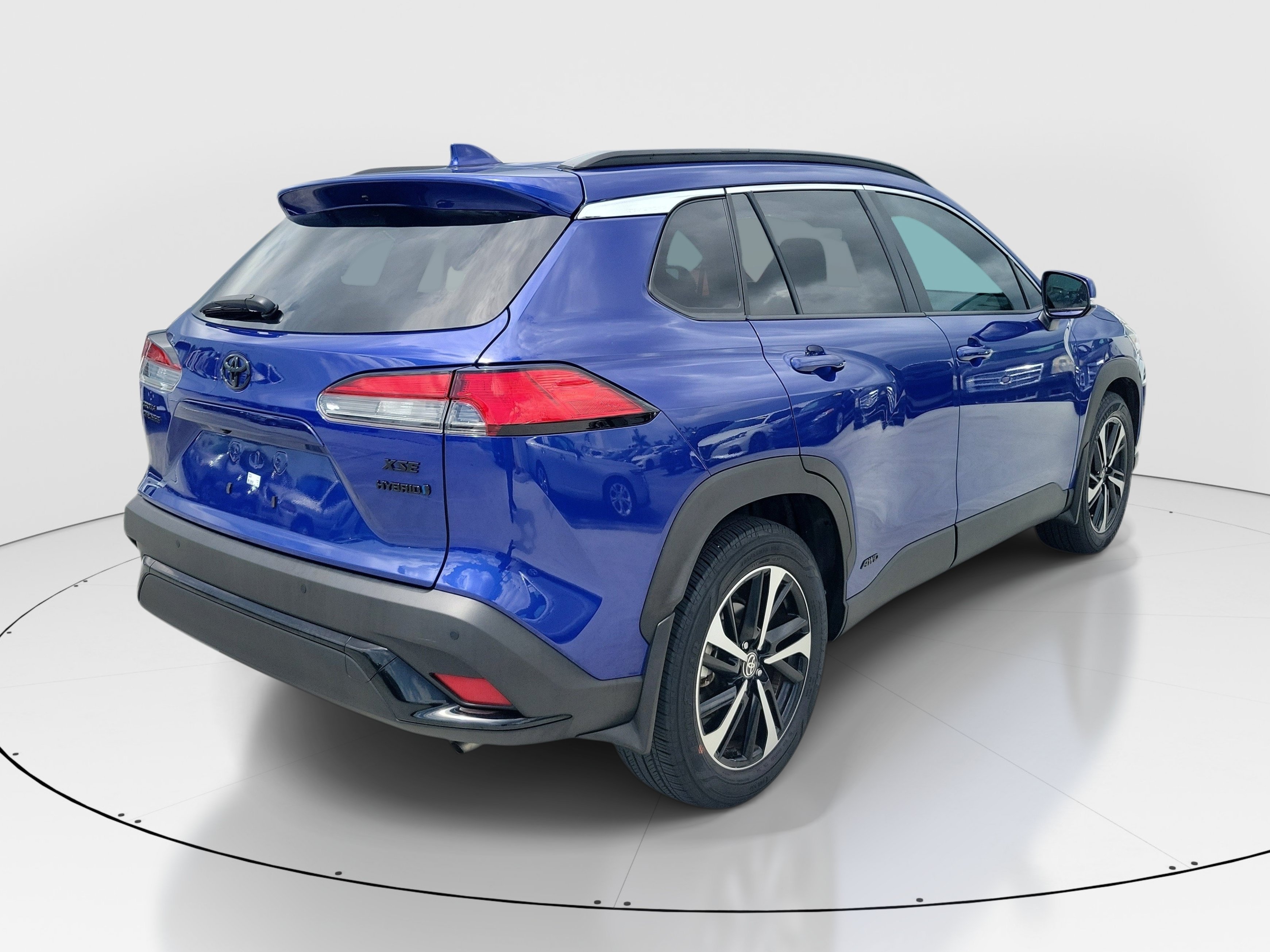 Used 2024 Blue Toyota Hybrid XSE image 6