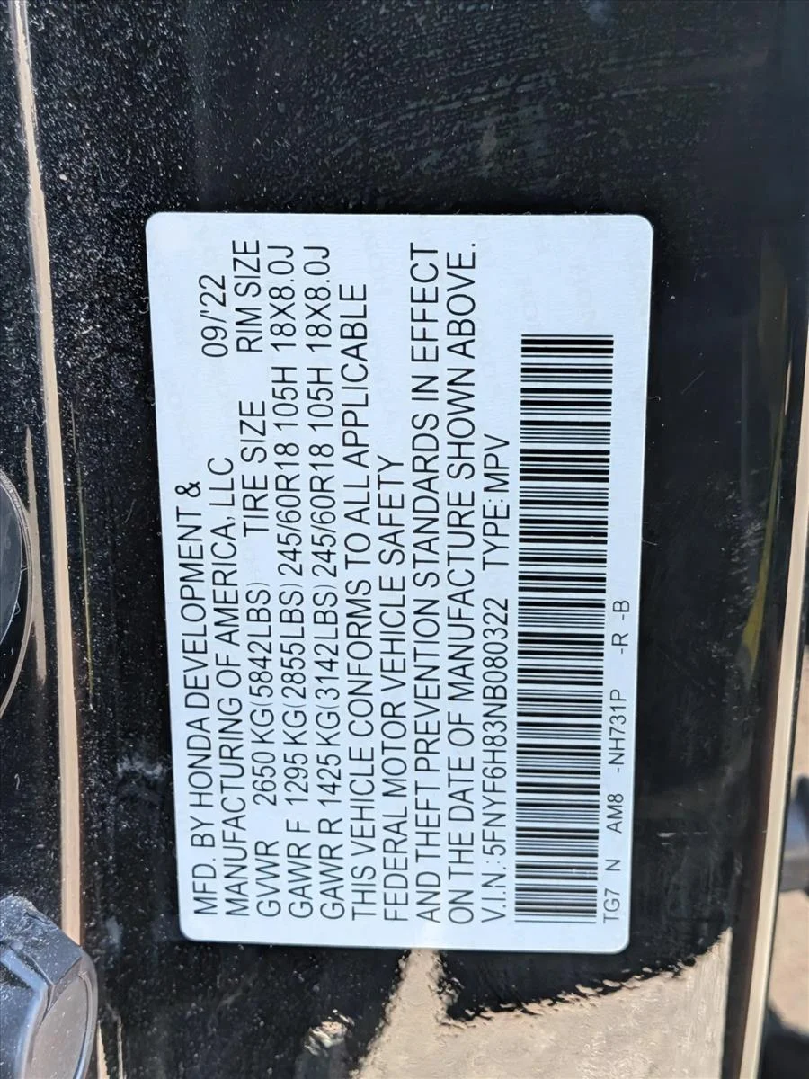 Used 2022 Black Honda TrailSport image 17