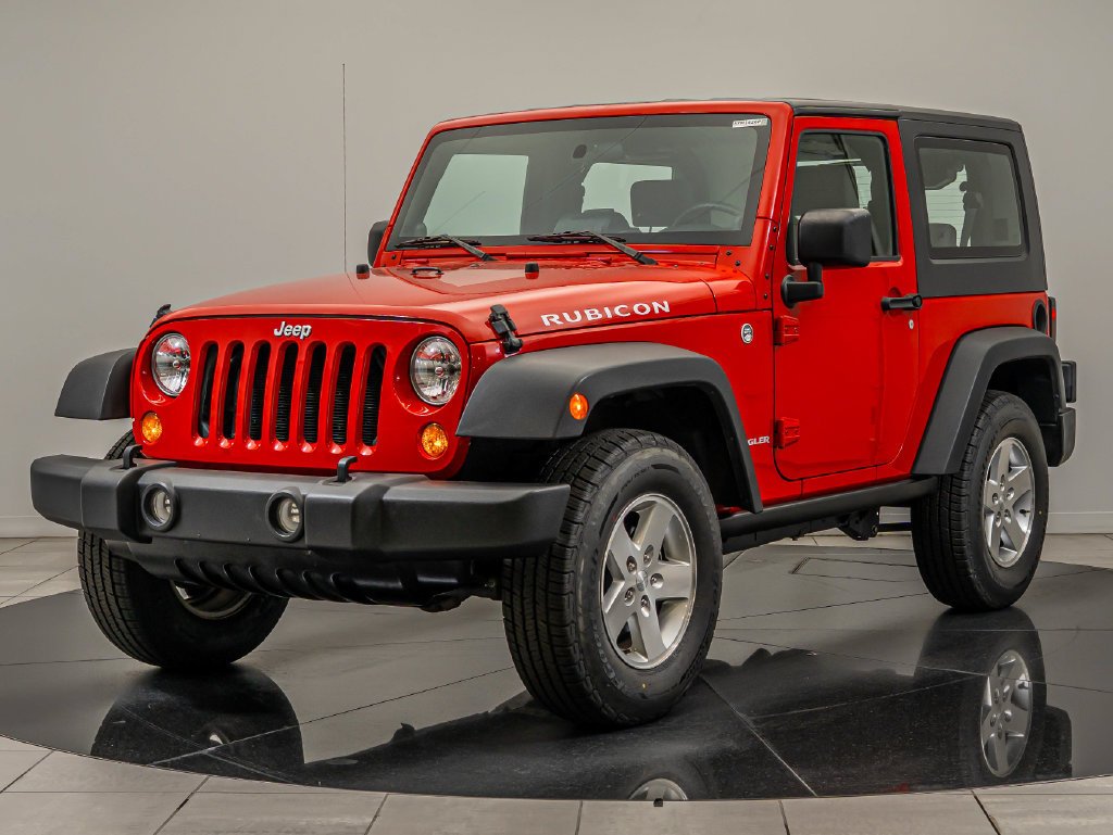 Used 2008 Flame Red Clearcoat Jeep Rubicon image 1