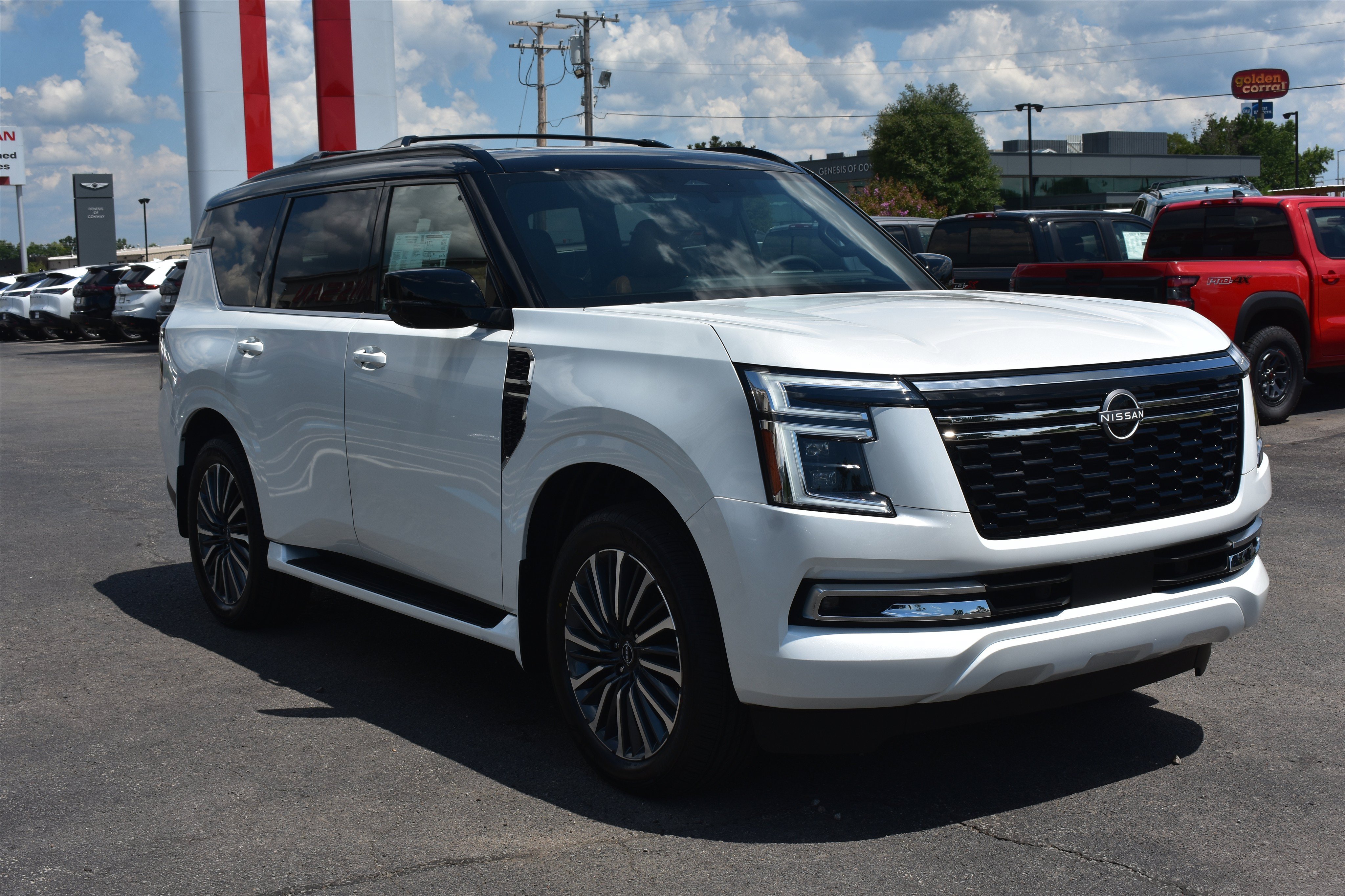 New 2026 Everest White TriCoat / Super Black Two-tone Nissan Platinum Reserve image 3