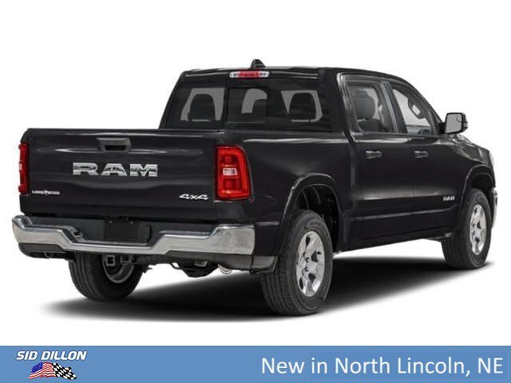 New 2026 Diamond Black Crystal Pearl-Coat Exterior Paint RAM Big Horn Crew Cab 4x4 5