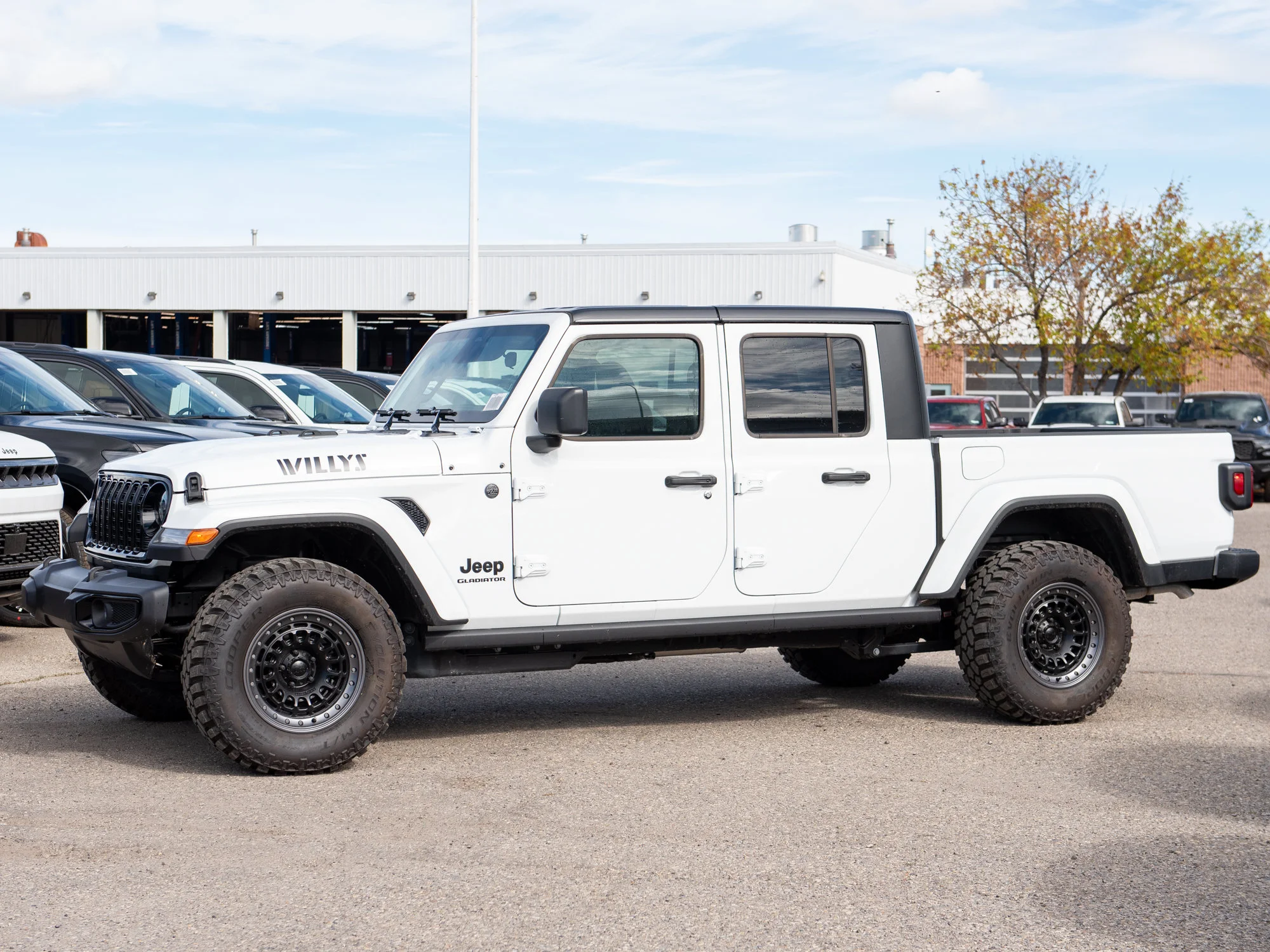 New 2026 White Jeep Willys* 4x4, Black Rhino Wheels, 33 Inch Tires image 4